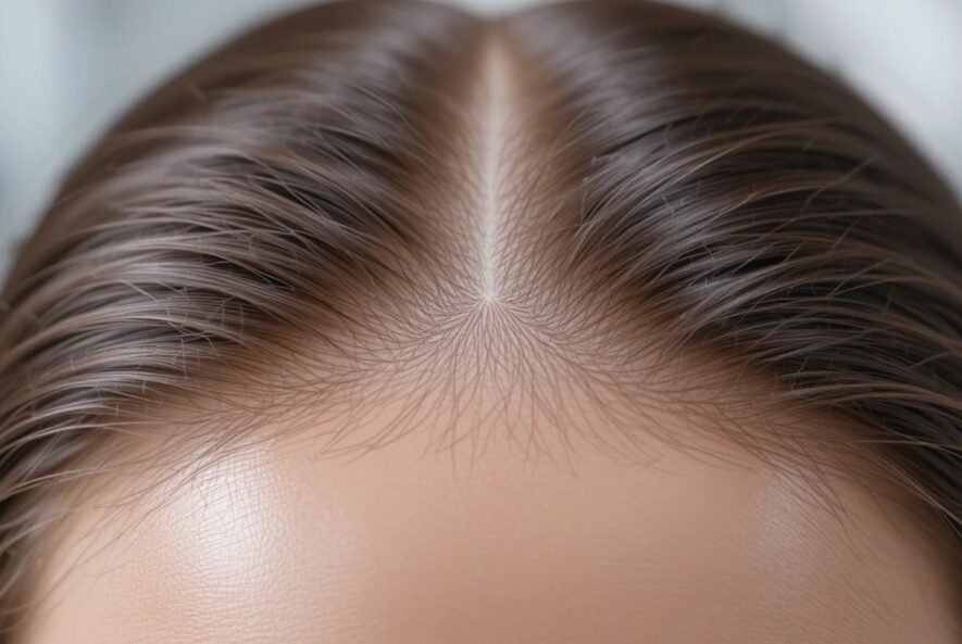 Non surgical stem cell hair treatment supporting natural hair growth and scalp health in Miami