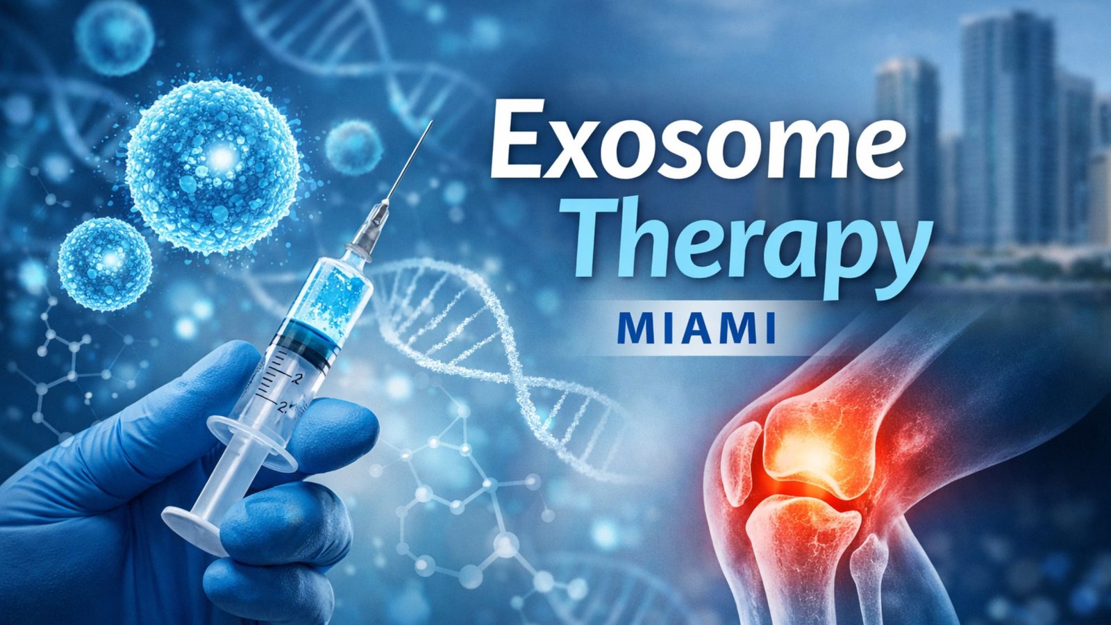 Exosome Therapy Miami regenerative medicine injection treatment for knee pain and joint repair