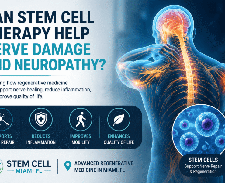 Stem cell therapy supporting nerve repair and regeneration for neuropathy and nerve damage